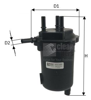 CLEAN FILTERS Kütusefilter MGC1682